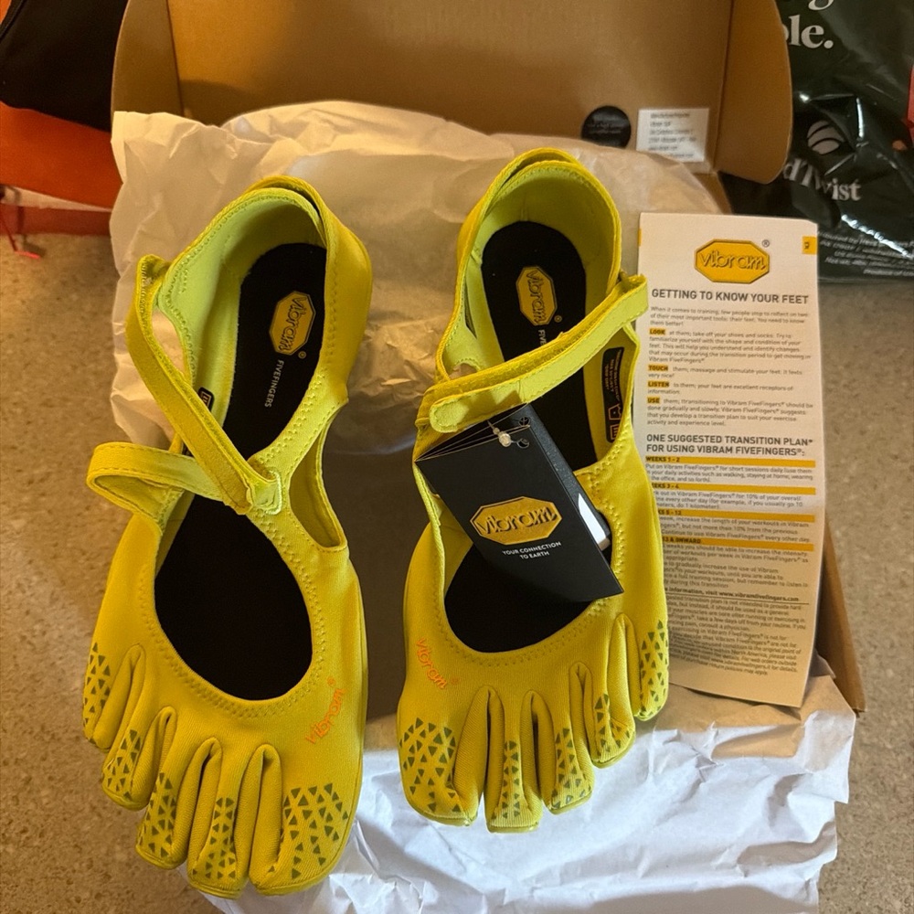 Vibram Yellow FiveFingers Women's Minimalist Toe Shoes